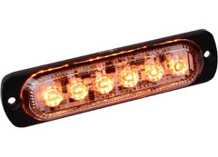 CUSTER PRODUCTS INC STR61A AMBER LED ULTRA SLIM STROBE 6WATT CREE 480 LUMENS 4 1/2IN LONG19 FLASH PATT