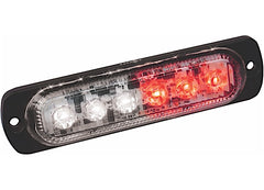 CUSTER PRODUCTS INC STR61RW RED WHITE LED ULTRA SLIM STROBE 6WATT CREE 480 LUMENS 4 1/2 INLONG 19 FLASH