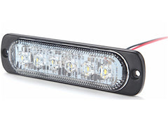 CUSTER PRODUCTS INC STR61W WHITE LED ULTRA SLIM STROBE 6WATT CREE 480 LUMENS 4 1/2IN LONG 19 FLASH PAT