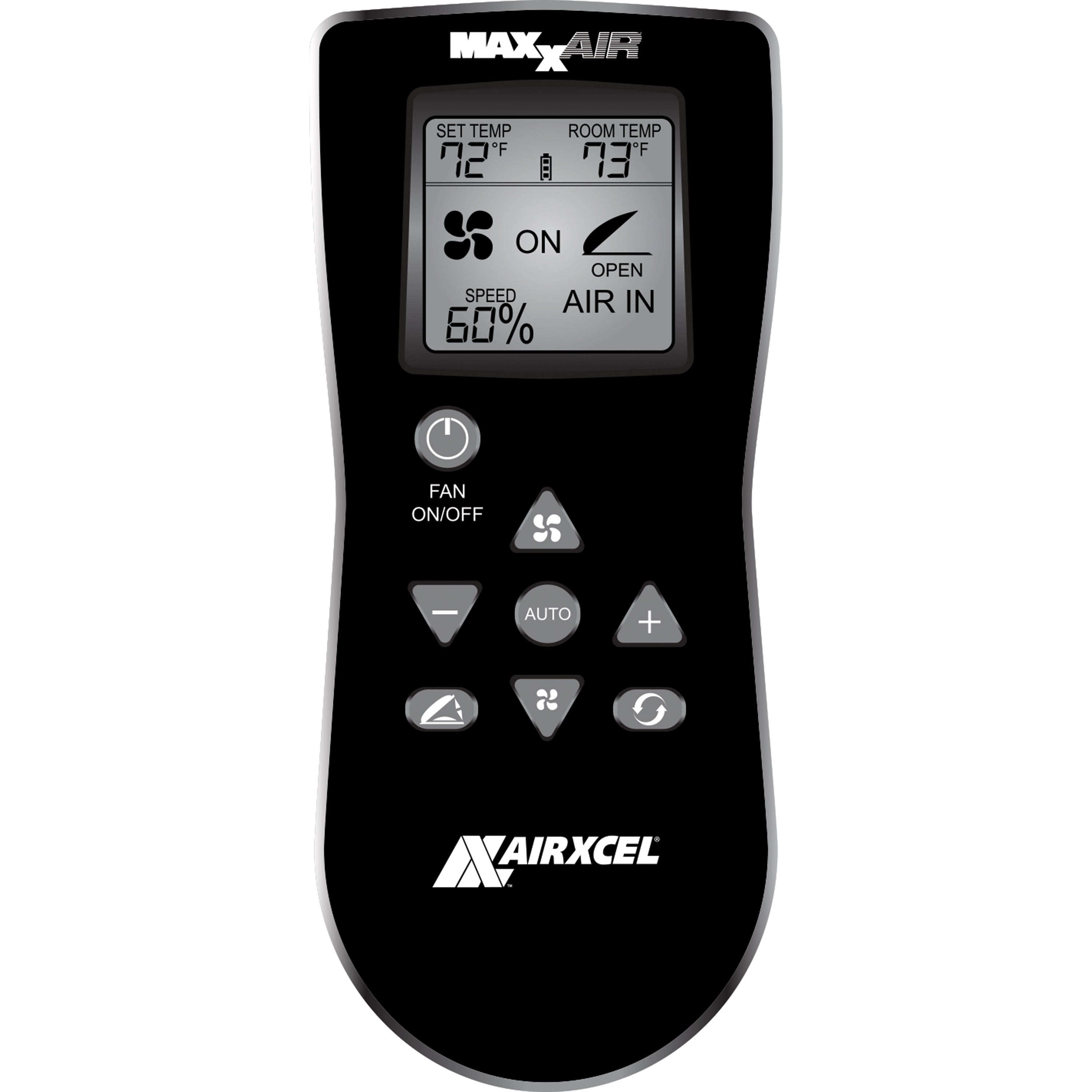 MAXXAIR 00A01150K Handheld Remote Control for MAXXFAN Plus and Deluxe - Black 00A0115K