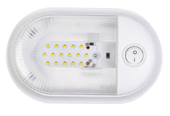 Makerz 0 65 RV Dome Light - 280 Lumens, 24pcs SMD 2835 LEDs, 4000-4500K Natural White Light