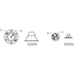 Sea-Dog 521655-1 Motor Well Boot - 5-1/2"
