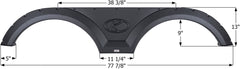 Icon 12248 Tandem Axle Fender Skirt FS2248 for Keystone -Taupe