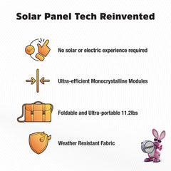Energizer SLRFLDP120WD Arc Solar 120 Foldable Solar Panel