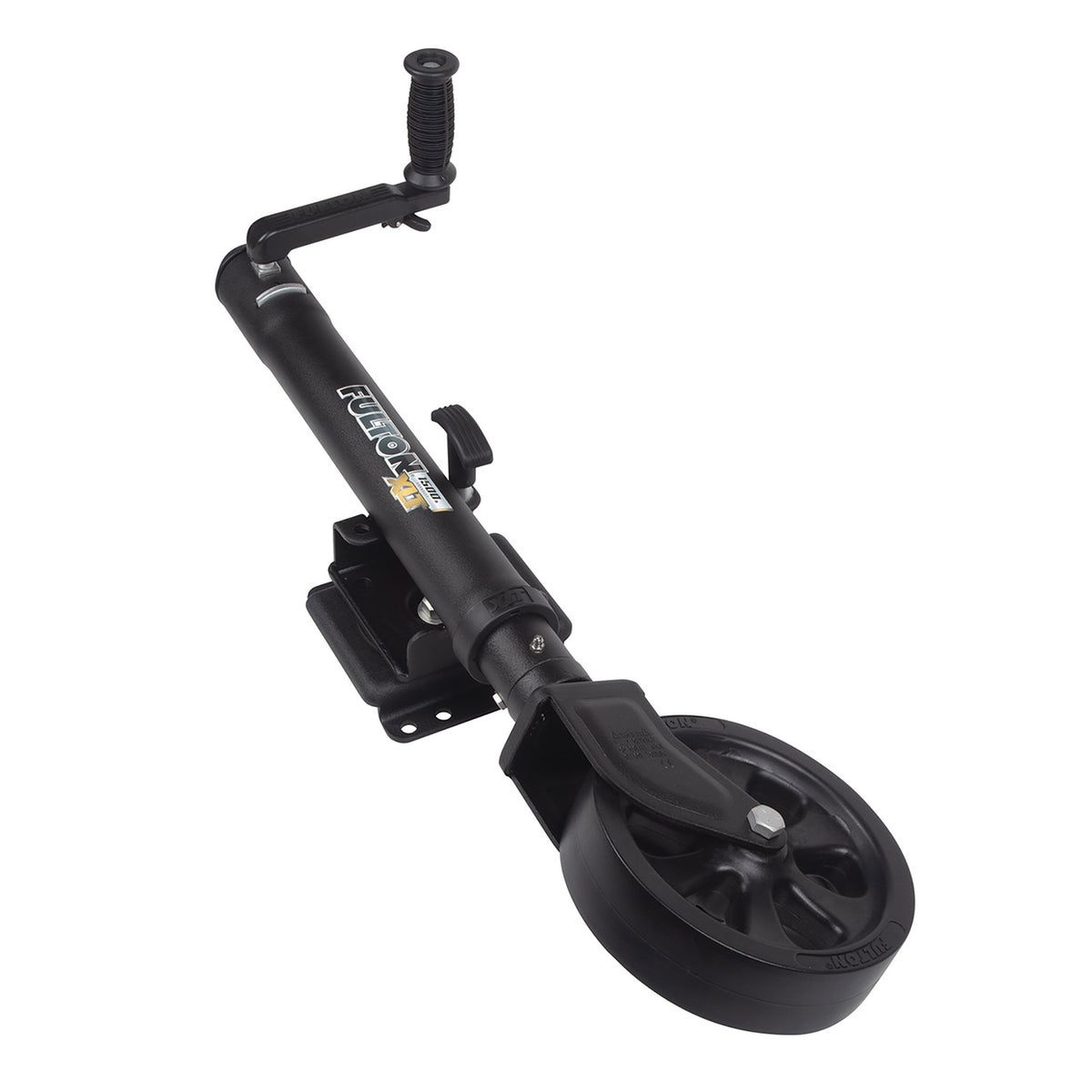 Fulton 141160 XLT Marine Trailer Jack - 1,500 lbs. Lift Capacity, Sidewind, Bolt-On Side Mount, 12" Travel