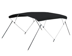 Carver 4A5487TB-02 8'L 4-Bow Round Tube Bimini Top Kit - 54"H, Fits 85"-90" W, Jet Black
