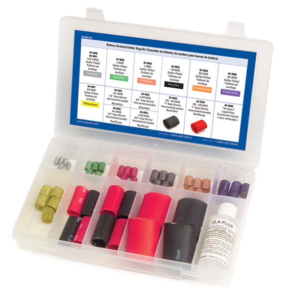 Grote 83-6532 Heat Shrink Kit - Heat Shrink Tubing, Battery Terminal Solder Slug