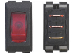 VALTERRA DG121VP ILLUMINATED ON/OFF 110V SWITCH RED/BLACK 1/CARD