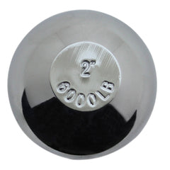 Quick Products QP-HB3010B 2" Chrome Hitch Ball - 1" Diameter x 2" Long Shank - 6,000 lbs.