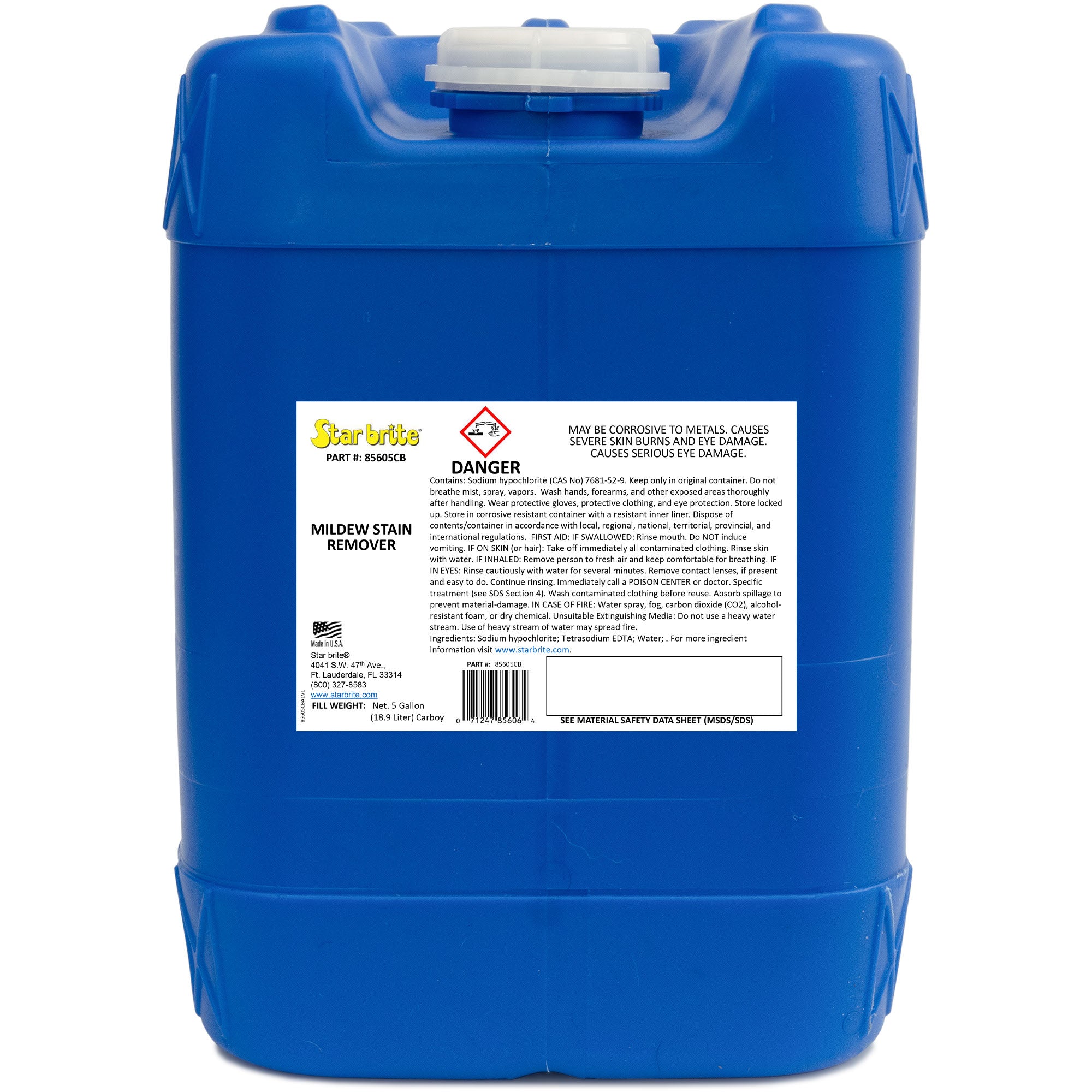 Star brite 856GA5CB Mildew Stain Remover - 5 Gallon