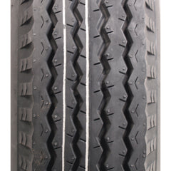 Americana Tire and Wheel 30580 Economy Bias Tire and Wheel 4.80 x 12 B/5-Hole - White Pinstripe Spoke Rim