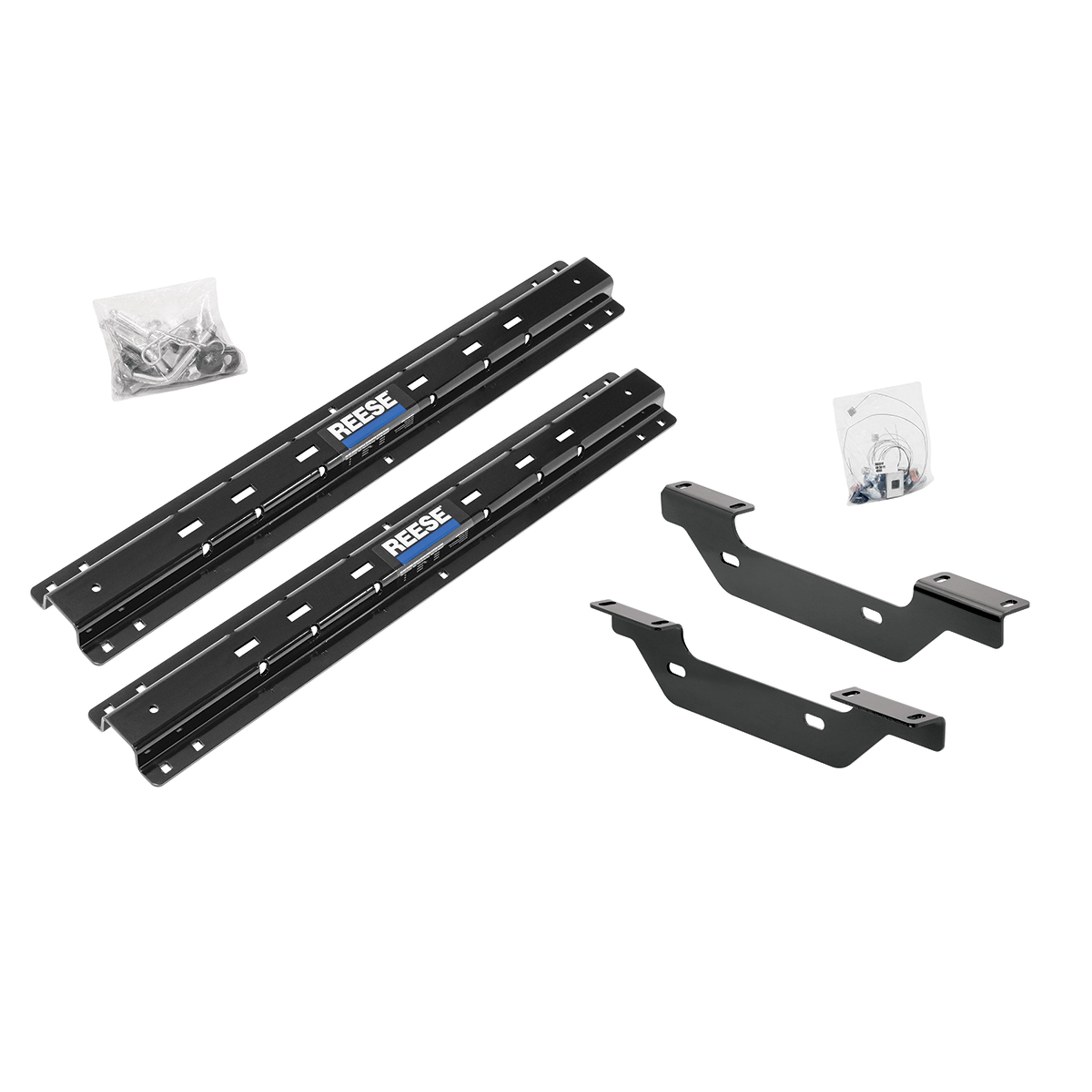 Reese 56001-53 Outboard Fifth Wheel Rail and Bracket Kit for '11-'14 Chevy/GMC 2500/3500HD - 10 Bolt