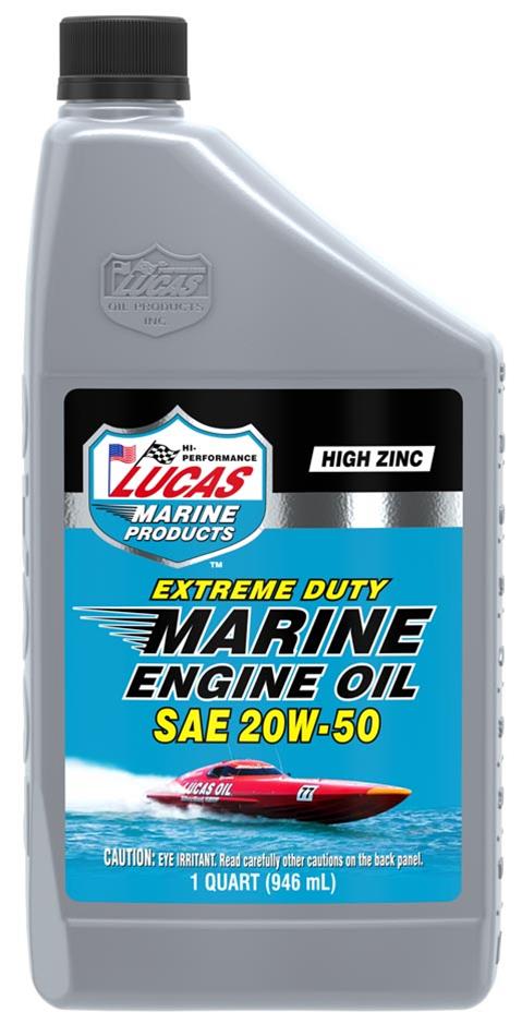 Lucas Oil 10653 Extreme Duty Marine Engine Oil SAE 20W-50 - 1 Quart