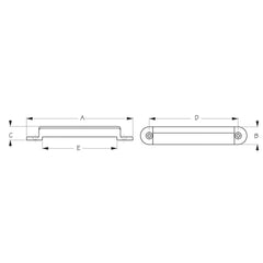 Sea-Dog 273665-1 Line Canvas Top Fittings - Slide Bracket, 4-3/16"