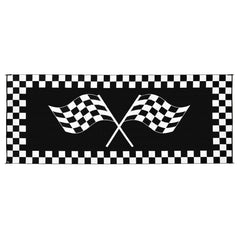 Ming's Mark RF-8201 Stylish Camping Reversible Classical Patio Mat - 8' x 20', Racing Flag