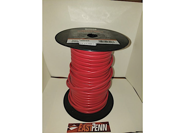 EAST MFG 03218 WIRE SPOOL 2 STRAND PVC RED SHEATH 12 GAUGE; BLUE BLACK 100 FT