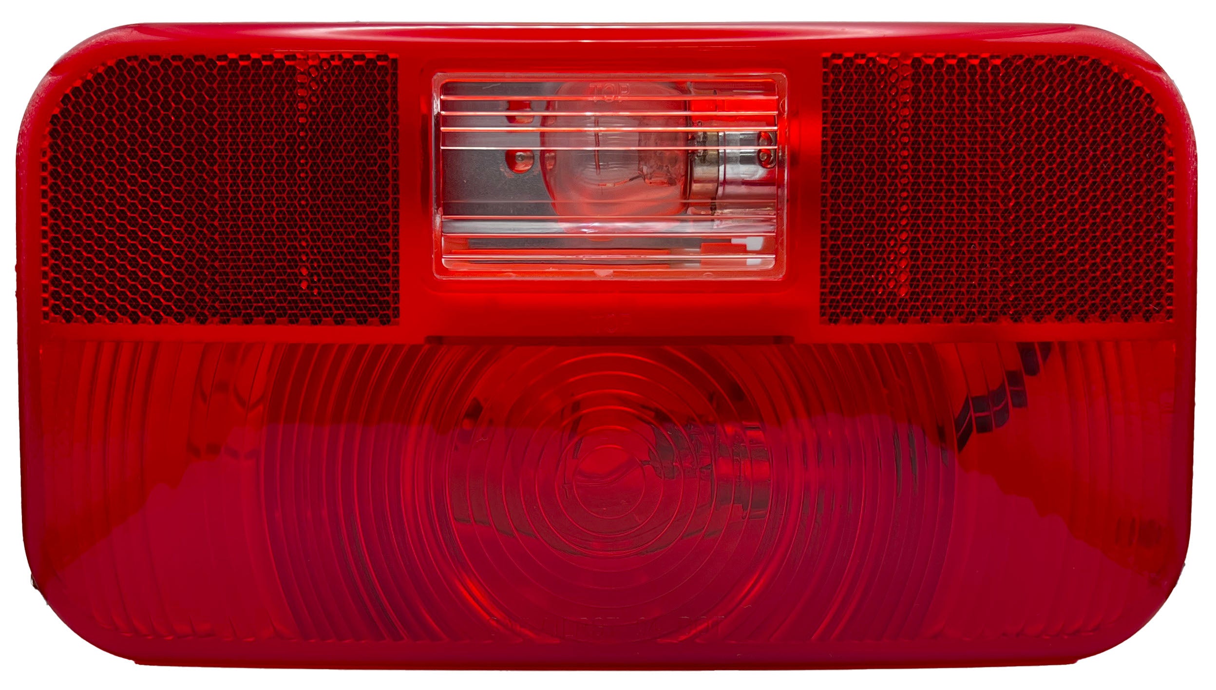 RV Designer L973 Incandescent Rectangular Tail Light with Reflex and Back-up Light