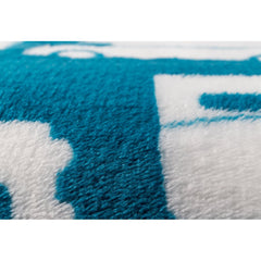 Camco 53440 "Life is Better at the Campsite" Plush Fleece Blanket - Queen Size, Blue