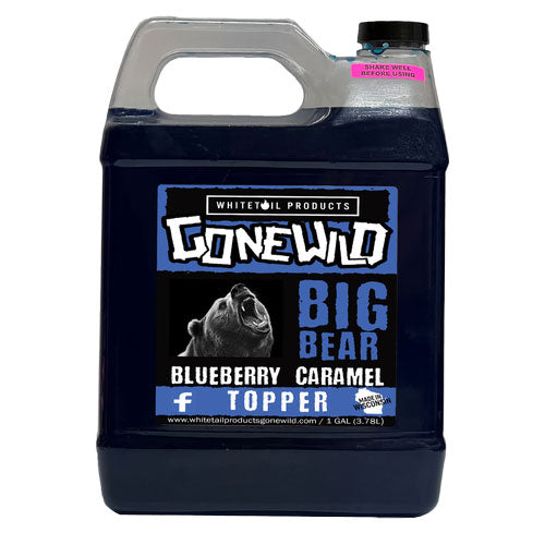 Whitetail Products Gone Wild 0394 Big Bear Attractant Blueberry Caramel Bear Topper Liquid - 1 Gallon