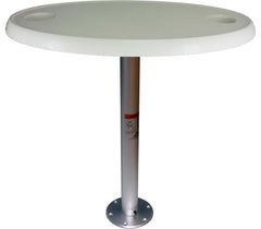 Springfield Marine 1690206 Stowable Table Package - 18" x 30", Oval