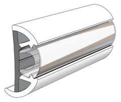TACO Marine V11-9990WCM80-2 SuproFlex Rub Rail Kit - 80' x 2" x 29/32", Frosty White