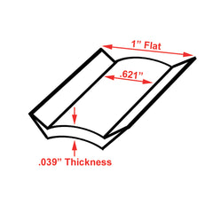 JR Products 10015 Premium Vinyl Insert - Black, 1" x 25'