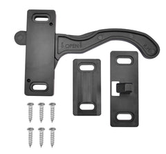 Makerz 259 Right-Hand RV Screen Door Latch - Durable ABS Construction, Includes Outside Door Striker, Keeper, and Mounting Screws