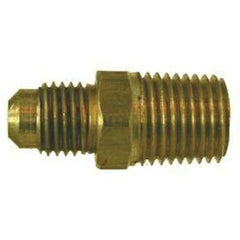 Midland Metal 10-264 SAE 45° Male Adapter Male Flare x Male NPTF - 3/8 in. x 3/8 in., Each