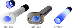 Sea-Dog 325181 Stainless Steel Stamped Flush Rod Holder & Cap with LED Lighted Tube (Bulk)