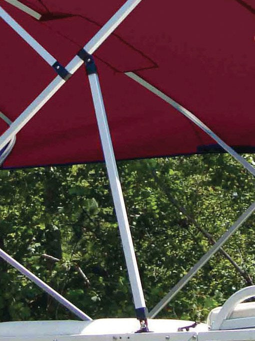 Carver 62021 Bimini Top Fixed Brace Kit - 33"H (Square Tube Aluminum)