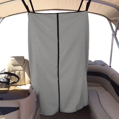 Carver 53009S-11 Bimini Top Privacy Curtain - Mist Gray