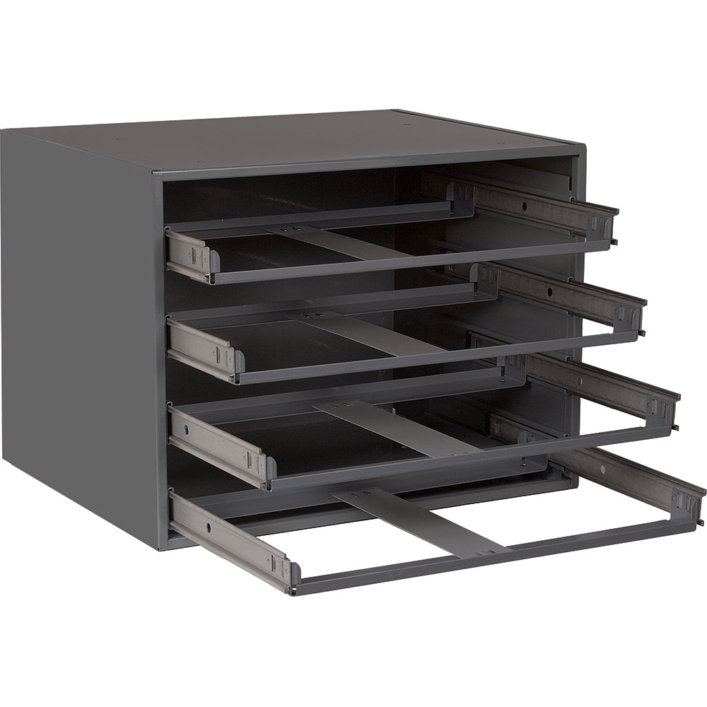 Grote 83-6660 Heavy-Duty Storage Racks & Tray - 4 Tray - Easy Glide Slide Rack
