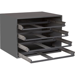 Grote 83-6660 Heavy-Duty Storage Racks & Tray - 4 Tray - Easy Glide Slide Rack
