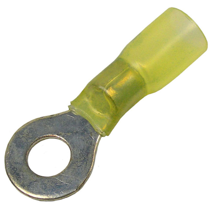 Pico 2234PT Crimp & Heat Shrink Ring Terminal - 3/8" Stud, 12-10 AWG (Yellow), 5-Pack