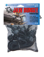 Whitecap Industries JB-100716B Jaw Bungee Black Premium Shock Cord W/1" Ball (10/Bag)