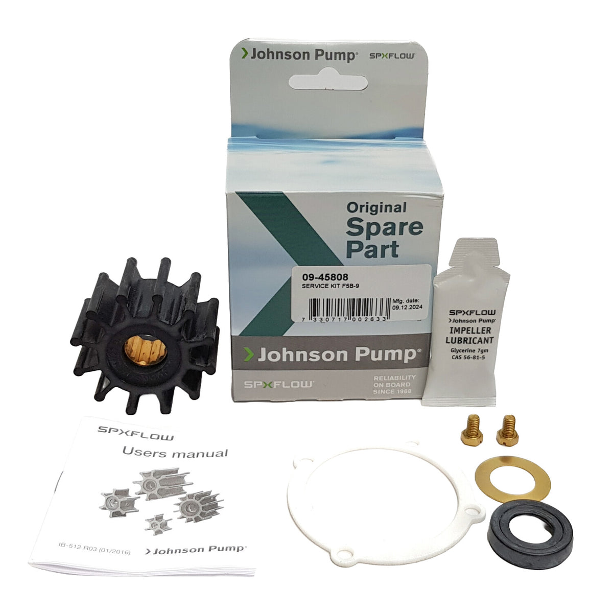 Johnson Pump 09-45808 Service Kit F5B-9 (10-24228, 10-24230)