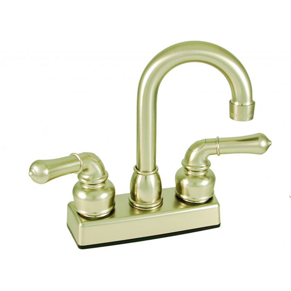 Empire Brass U-YNN16N-E RV Non-Metallic Home Bar Faucet with Teapot Handles 4" - Brushed Nickel