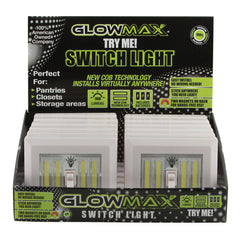 AP Products 025-040 Glow Max Cordless Light Switch - 400 Lumens, 12 Pack
