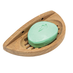 Whitecap 62315 Teak Oval Soap Dish - 7-1/8" x 1-3/8" x 3-9/16"