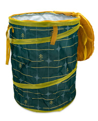 Camco 53490 Life is Better at the Campsite Pop-Up Utility Container - 18" x 24", Green Grid