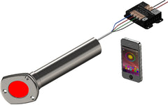 Sea-Dog 325181 Stainless Steel Stamped Flush Rod Holder & Cap with LED Lighted Tube (Bulk)