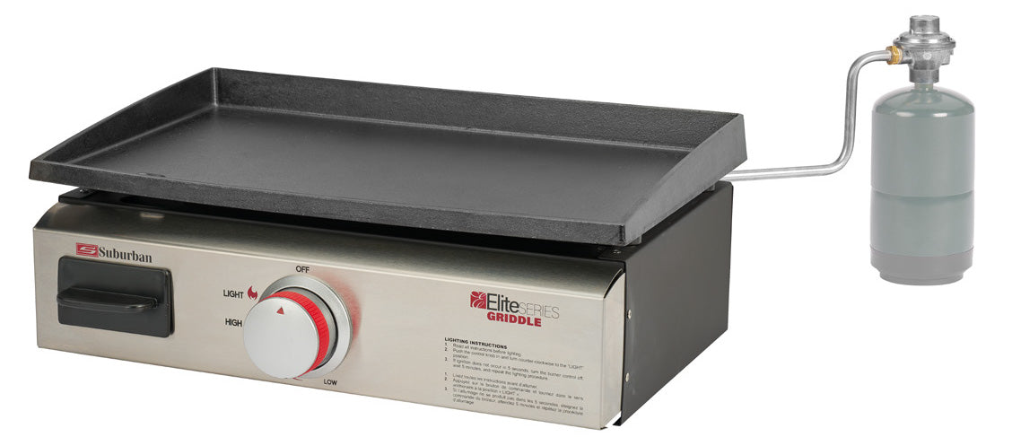 Suburban 4062A 18" Griddle with Quick Connect and 1 lb. Bottle Adapter