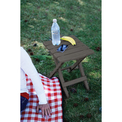 Camco 51881 Small Adirondack Folding Table - Charcoal