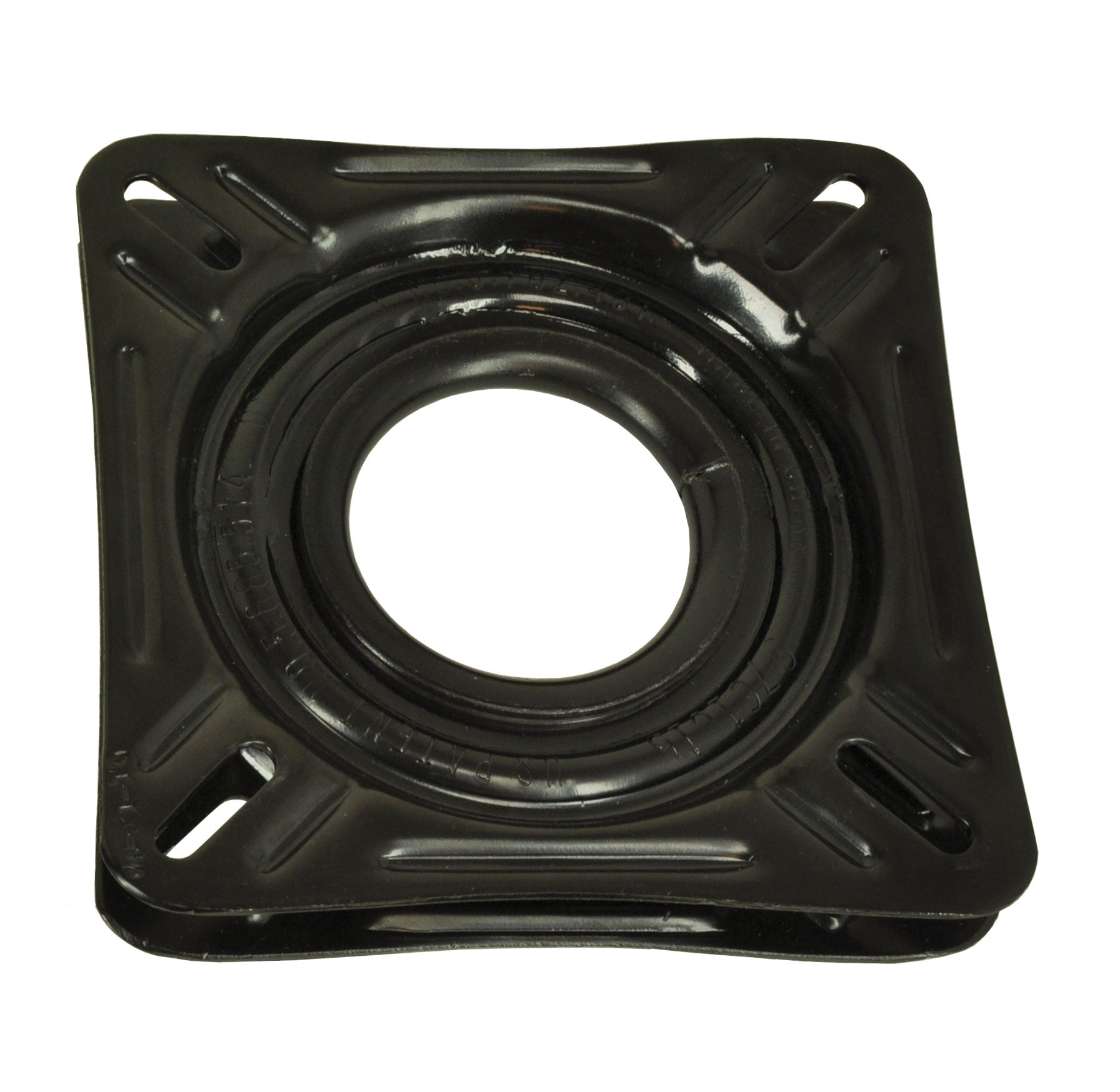 Springfield 1100007 Non-Locking 360Â°Â Seat Swivel - 6.75" Square with 0Â°Â Tilt, Black E-Coat