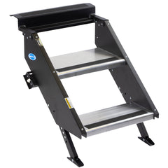 MORryde STP-201 StepAbove Fold-Up RV Entry Step - 2-Step (9" Step Rise), Fits 24" Door Width