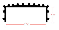 Gatorbak GB550XP-G-8-KT XP Full-Synthetic Protective Bunk Cover for 2x6 Bunks - 8', Gray, Pair