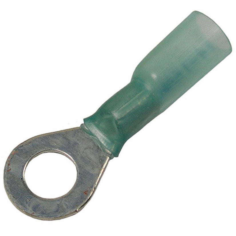 Pico 2223PT Crimp & Heat Shrink Ring Terminal - 1/4" Stud, 16-14 AWG (Blue), 5-Pack