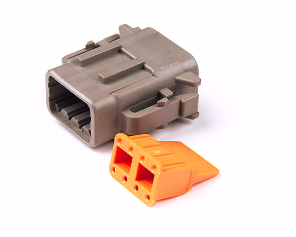 Grote 84-2492 Deutsch DTM Series Housing and Wedgelocks - 8-Way Female Plug