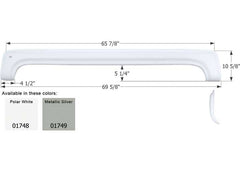 ICON 01749 FENDER SKIRT TANDEM KZ FS1748 METALLIC SILVER