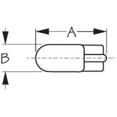 Sea-Dog 441906-1 13V, .69A, 6CP, C-2V T-15mm Wedge Bulb